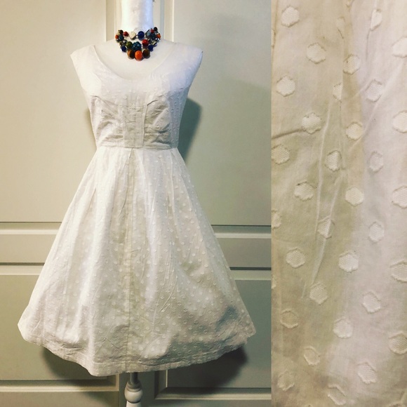 East 5th Dresses & Skirts - Pinup Retro Swiss Dot White Dress